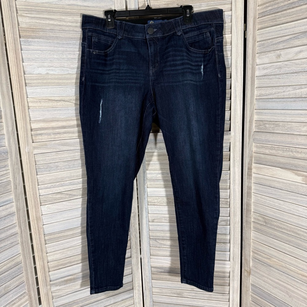 Democracy "Ab"Solution Skinny Jeans | Size 18W | Distressed Blue